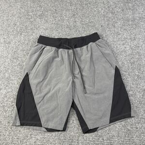 Lululemon Shorts Mens Small Gray Black Colorblock Athletic 9 In Lined Running
